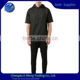 Custom Made Blank Space Cotton Pullover Swetshirts Hoodie,short Sleeve Hoodie for Man thumbnail-2