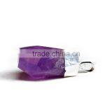 Pendant, PTP-A168 Natural Precious Gem Stone Facted Amethyst Gold Pendant Necklace, Fashion Pendant Jewelry Wholesale thumbnail-3