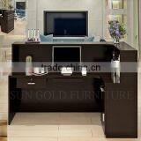 Black Wooden Used Reception Counters Modern Front Desk Design (SZ-RTB006-2) thumbnail-6