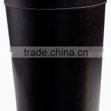 2014 Round Shape pu Faux Leather Waste Bin Factory in China Hot Sale In America Waste Bins For Home And Hotel thumbnail-1