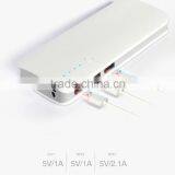 3 USB Hot Selling Power Bank Charger