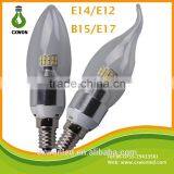 Hot Selling Aluminum 3W 250LM LED Lamp E14 LED Candle Lamp