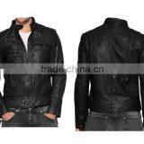 CLASSIC AND SUAVE LEATHER BIKER JACKET FOR MEN thumbnail-3