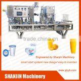 Stainless Still Full Automatic Cups Filling and Sealing Machine