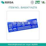 Negative stn lcd display panel for car parking sensor with backlight