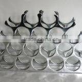 WINE RACK, SILVER WINE RACK, 22 BOTTLE WINE RACK