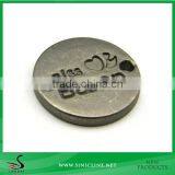 Sinicline Custom Embossed Logo Metal Tag Cloth Tag