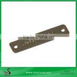 Sinicline New Brass Clothing Metal Label With Logo Emboss