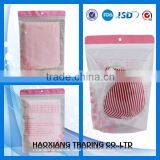 Stand up T-shirt Bag With Zipper, Plastic Underwear Clothes Packaging Bag thumbnail-1