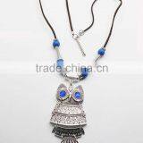 Hot Sale Rope Chain Owl Pendant Necklace thumbnail-2