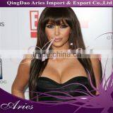 High Quality Indian Hair Front Lace Wigs With Bangs,celebrity Wig thumbnail-1
