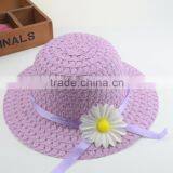 Sunflower Children Straw Hat,Wholesale Crochet Straw Hat For Chirldren thumbnail-4