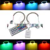 92mm Brake Light Black Semi 18 Smd Led Ring, Rgd Color Led Angel Eyes Light in Cars thumbnail-1
