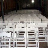 outdoor white wooden wedding chair