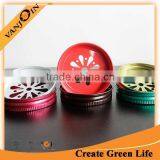 Colored Mason Jar Daisy Cut Lid thumbnail-6