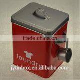 Environmental Tin Can Manufacture Multifunctional Washing Power Storage Tin Box With Spoon Quality Choice