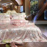 Stylish jacquard 4-piece Bedding Set,100% silk