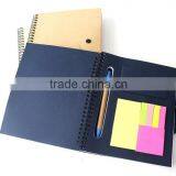 High Quality Spiral Notebook With Pen,notebook With Sticky Notes