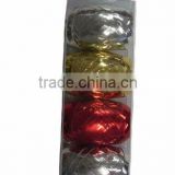 HOT SALE ! Gold/ Silver/ Red Metallic Poly Curling Ribbon for Gift Packing Decorations