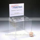 Innovative Clear Desktop Acrylic Suggestion Box,plastic Ballot Box,acrylic Ballot Box With Header Manufacturer thumbnail-1