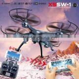 X5SW FPV Aerial Photography Remotrol Control Wifi Quandcopter 2.4Ghz Professional RC toy Drone with hd Camera