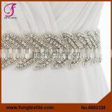 FUNG 8002238 New 2016 Fashion Crystal Beaded Sash Diamond Weddding Accesories Sash,Wedding Sash Belt thumbnail-2