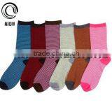Custom Solid Striped Child Knitted Cotton Socks