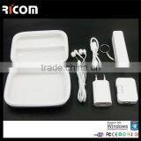 Ricom Cheapest Power Bank travel set,promotional gift items,small gift bags---KPB-105C-2--Ricom