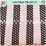 Contracted Black and White Diamond Pattern Hollow Out Collocation Embroidery Lace Fabric With Holes for Garment