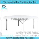 Stainless Steel Bracket PE 2 Meter White Round Meeting Table/modern Round Conference Table With Removable Legs thumbnail-1