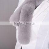 High Quality Small Size Casual Fashion Rex Rabbit Fur Scarf for Women/girls KZ160055 thumbnail-3