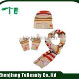 Baby Cat Purple Fleece Hat Scarf Gloves Set thumbnail-5