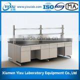 General Laboratory Island Bench With Overhead Cabinet and Reagent Shelf thumbnail-1