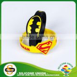 full color printed silicone bracelet 1 inch color filled silicone bracelet