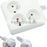 250V French Socket 3 outlets with CE approved