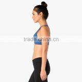 Triple Strap Cross Back Custom Logo Women Workout Bra Fitness Top thumbnail-4