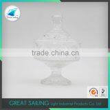 Diamond Crystal Glass Ice Cream Bowl With Glass Lid thumbnail-2