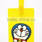 Wholesale Funny Cute Travel Shaped Luggage Tag PVC Letter Soft Rubber Bag Tags