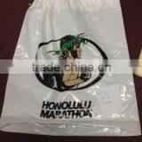 plastic bag with PE drawstring