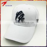 Wholesale 3D embroidery adjustable hook and loop golf hats for men sun protection