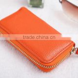 Womens Leather Key Chain Credit Card holder Cash Wallet