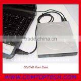 USB 2.0 External Slim Case, CD DVD ROM Drive Box