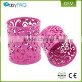 EasyPAG 2 Pcs 3-1/4 Inch Dia x 3-3/4 Inch High Round Metal Embossing Pen Pencil Holder thumbnail-5