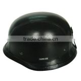 Half Face German Style Leather Coat Helmet