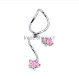 Twister Spiral Piercing Body Jewelry Eyebrow Ring Piercing thumbnail-1