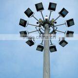 30m Polygon Flood Light Pole -hot dip galvanized lamp post, high mast lamp column