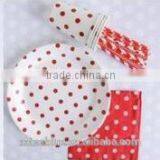 Four-piece Suit Paper Plate With White Color
