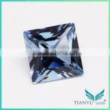 Wuzhou Gems Gemstones Processing Loose Synthetic Aquamarine Spinel Rough thumbnail-4