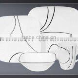 20pcs Square Shape White Dinnerware Service Sets