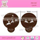 Fondant Spray Garden Flowers Cake Stenciling